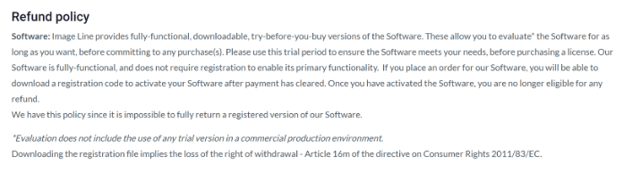 FL Studio Refund policy FL Studio Refund policy