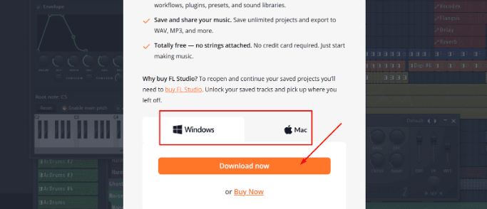 FL Studio download page FL Studio download page
