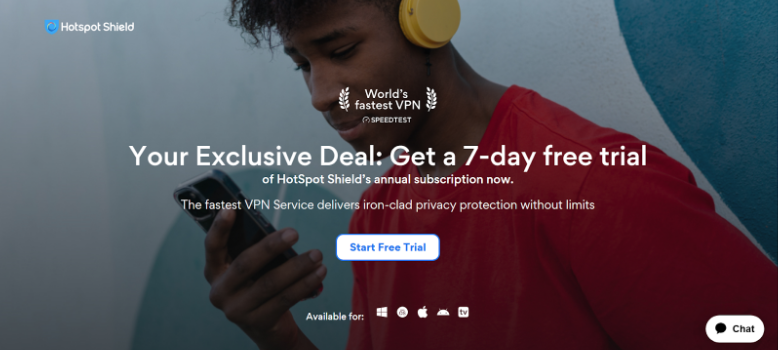 Hotspot Shield Website