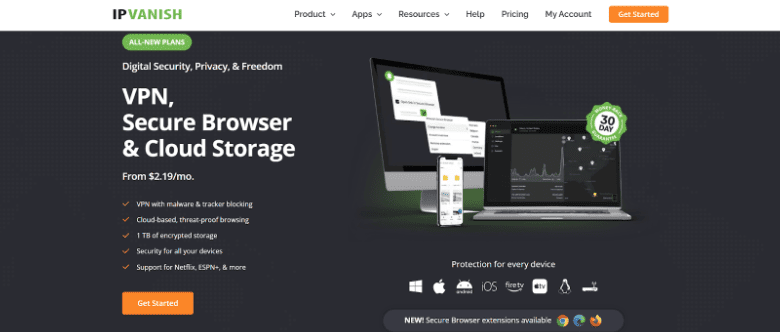 IPVanish Website