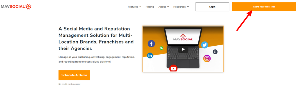 MavSocial Homepage