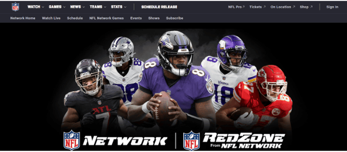 NFL RedZone website