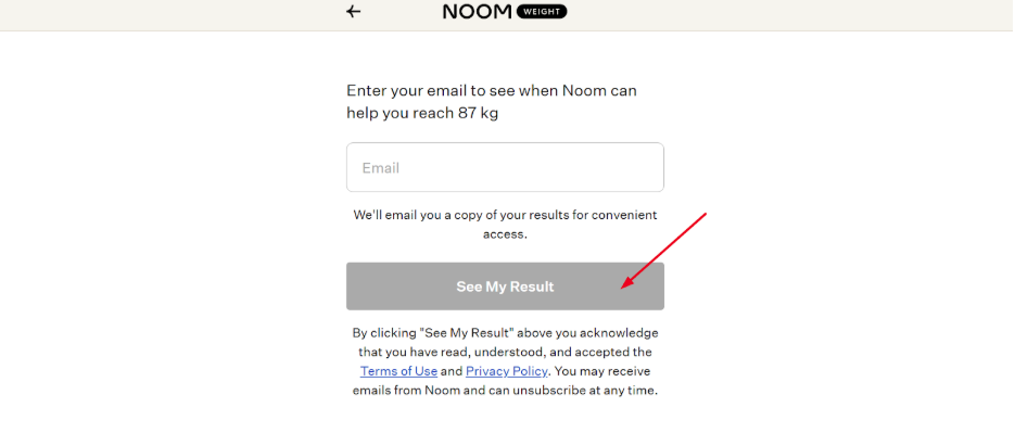Noom See my Results Page