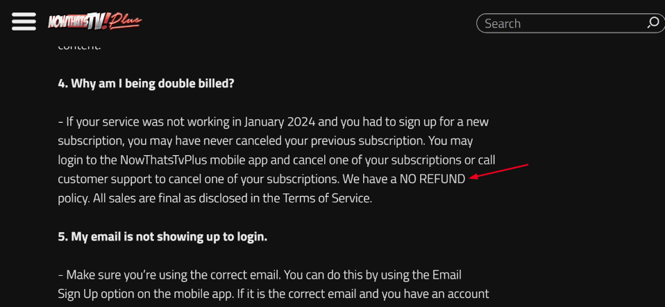 Now Thats TV Refund