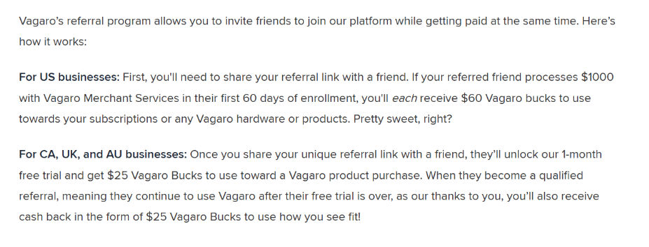 Vagaro Referral program