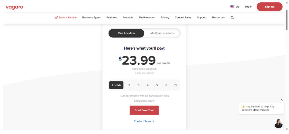 Vagaro paid subscription