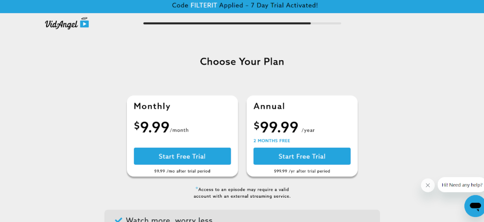 VidAngel plans