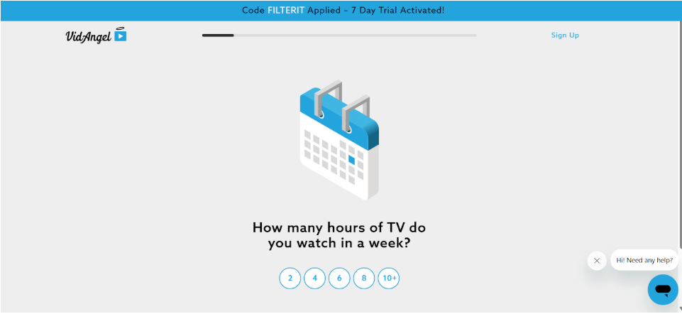 VidAngel website Preference options