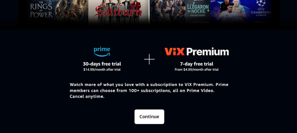 Vix Amazon page