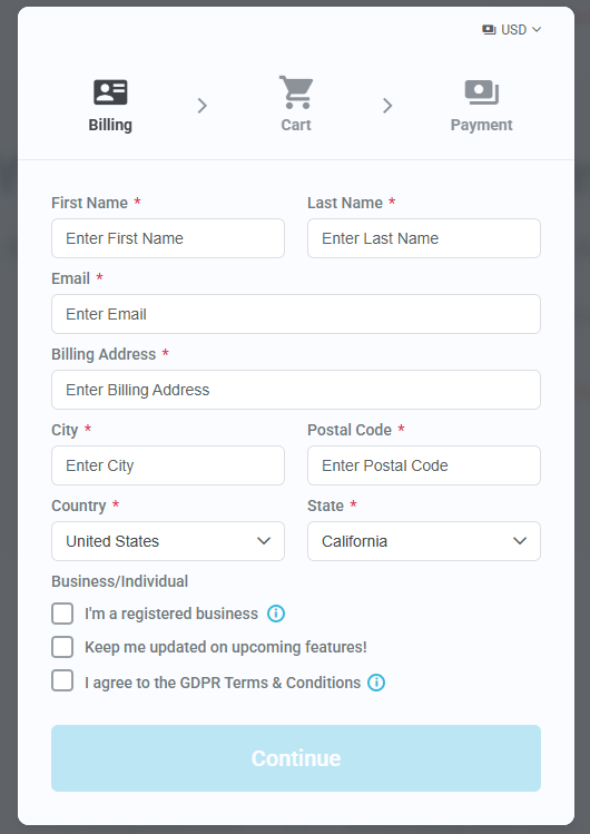 WebinarJam Sign Up Page