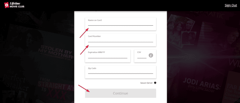 lifetime movie club account creation details