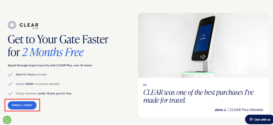 official website of Clear