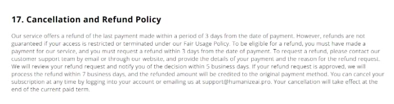 AI Humanizer Refund AI Humanizer Refund