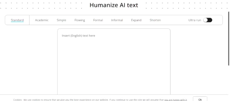 AI Humanizer page