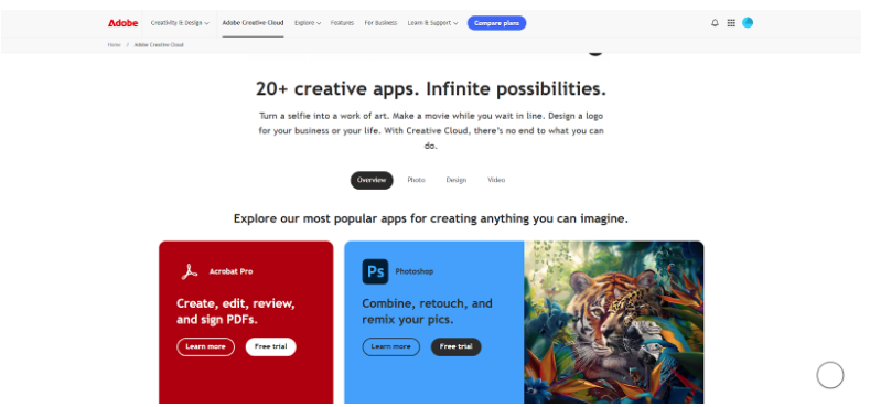 Adobe Creative Cloud All Apps Plans