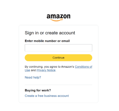 Amazon Prime signup page Amazon Prime signup page