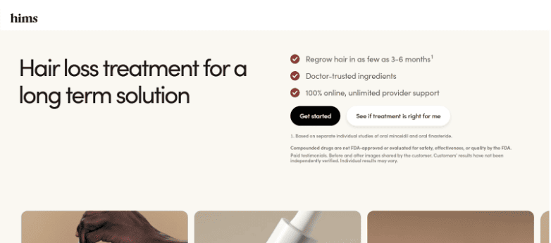 Hims Hair loss treatments (men)