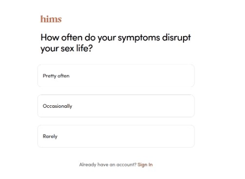Hims medical questionnaire