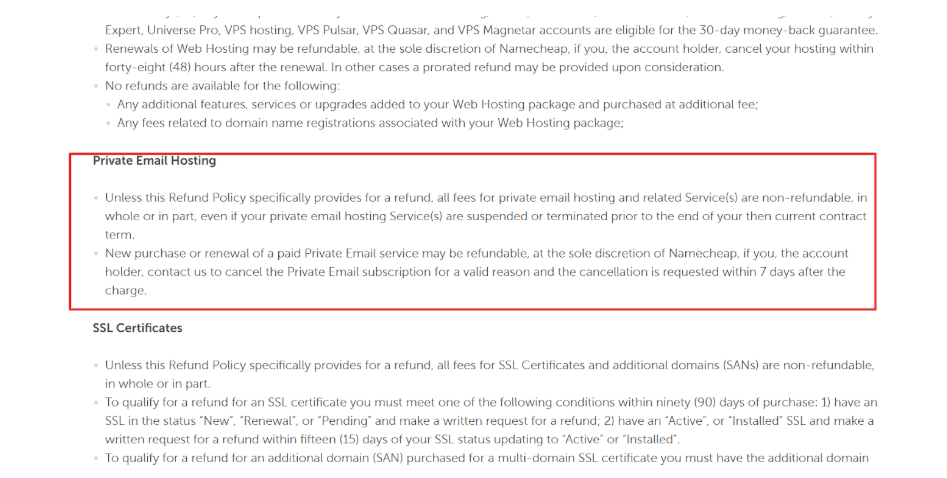 Namecheap refund Namecheap Refund
