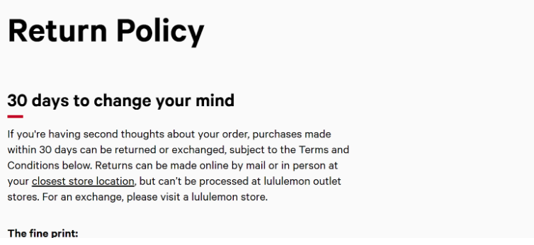 Peloton App return policy
