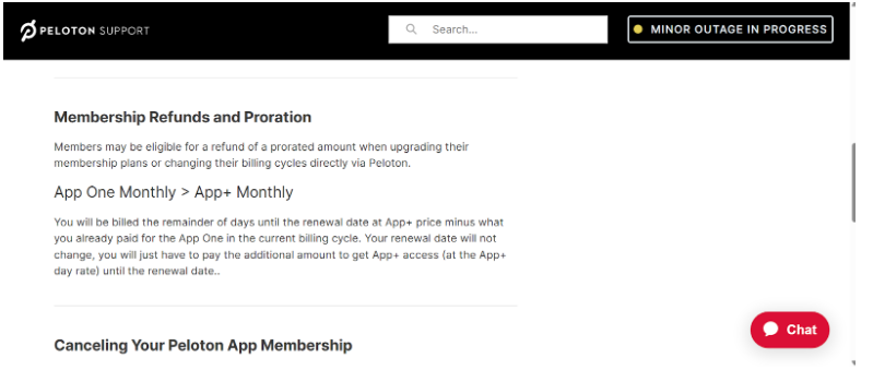 Peloton Refund