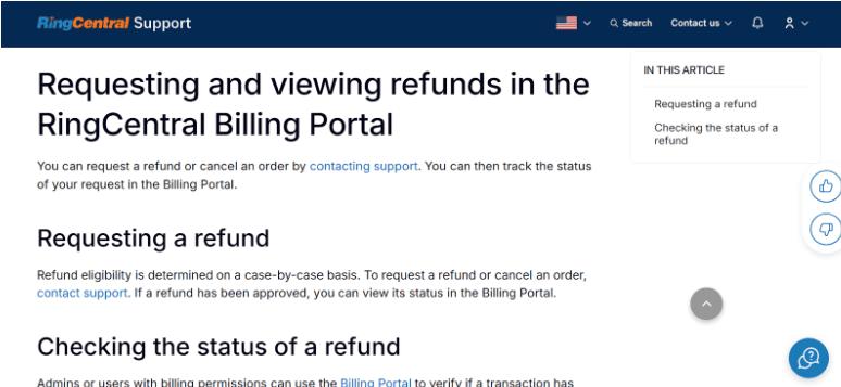 RingCentral Refund RingCentral Refund