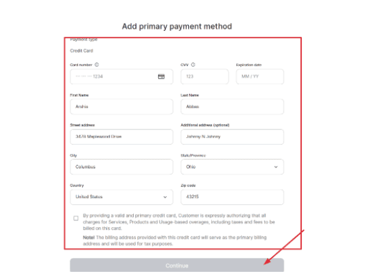 RingCentral checkput page payment info RingCentral checkput page payment info
