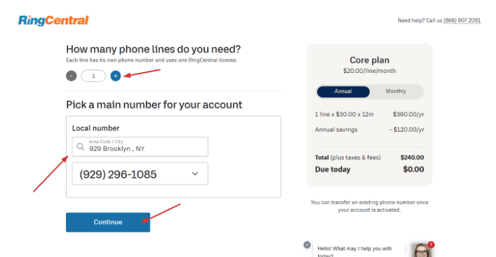 RingCentral number of phone lines RingCentral number of phone lines