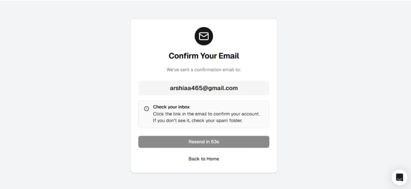 Stealth Writer AI email verification