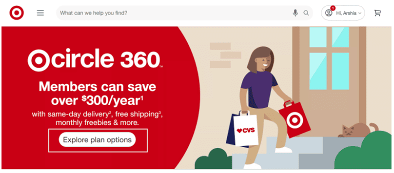 Target Circle 360 Explore membership options Target Circle 360 Explore membership options