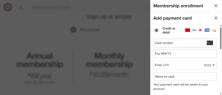 Target Circle 360 payment page Target Circle 360 payment page
