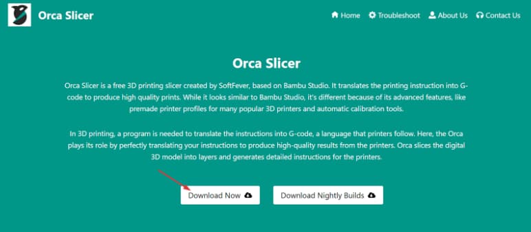official website of Orca Slicer