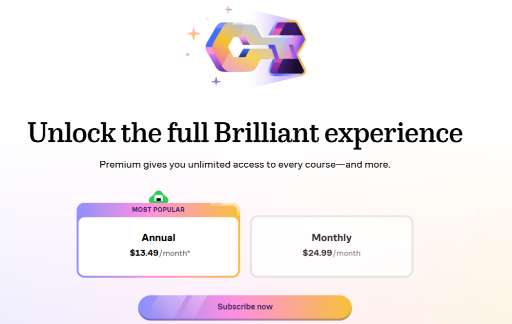 Brilliant Pricing Plans