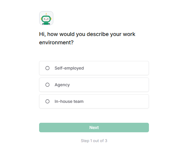 Frase Onboarding Process Page
