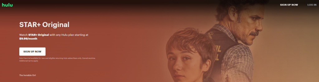 Hulu STAR Homepage