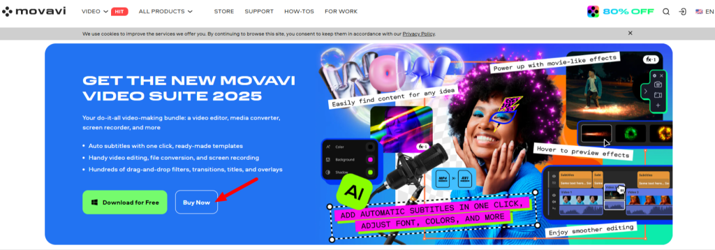 Movavi Homepage
