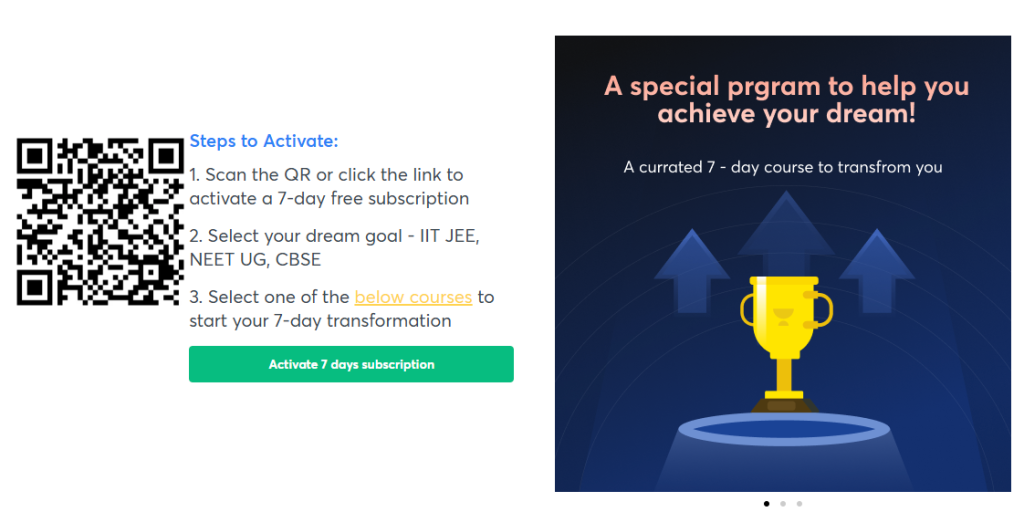 Unacademy Champs Homepage