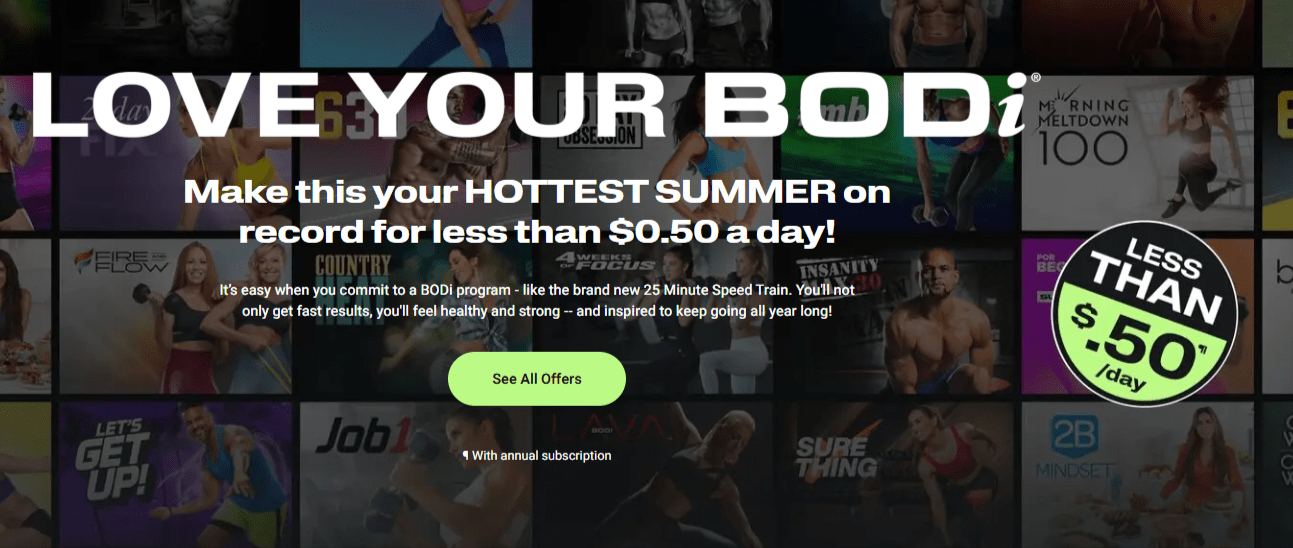 BODi Subscription Page