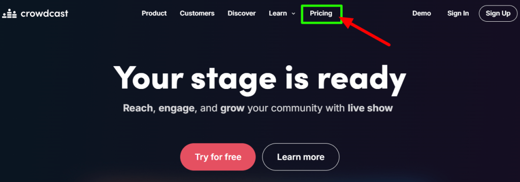 Crowdcast Homepage