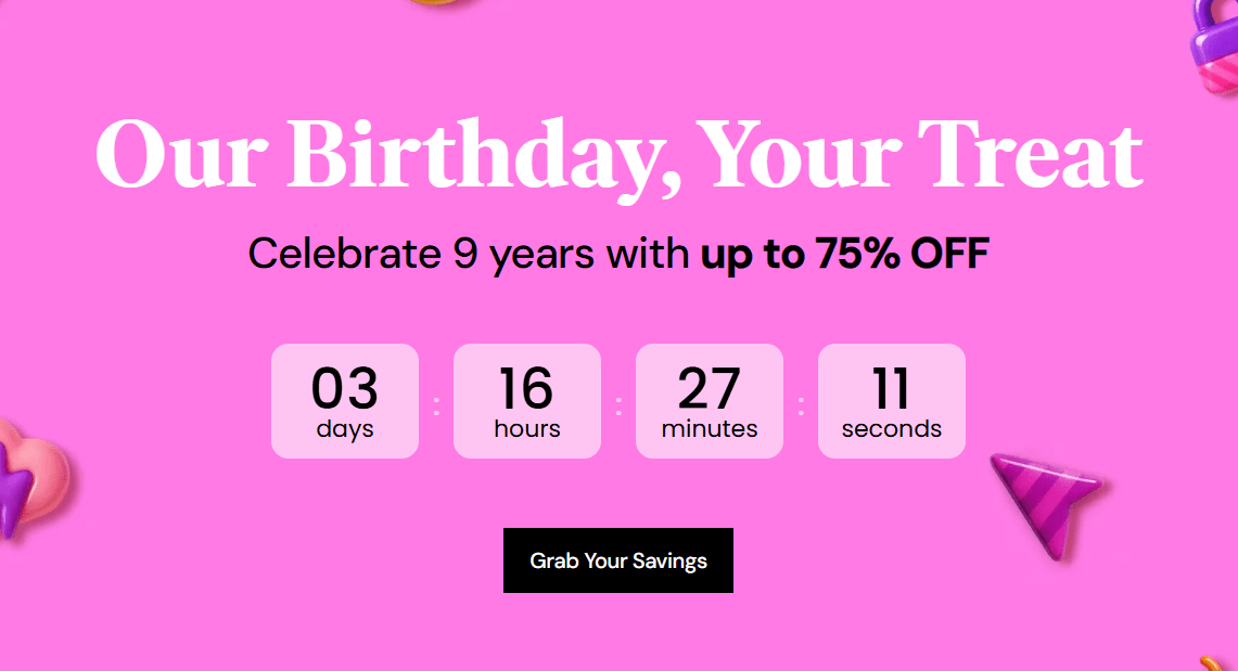 Elementor Birthday Offer