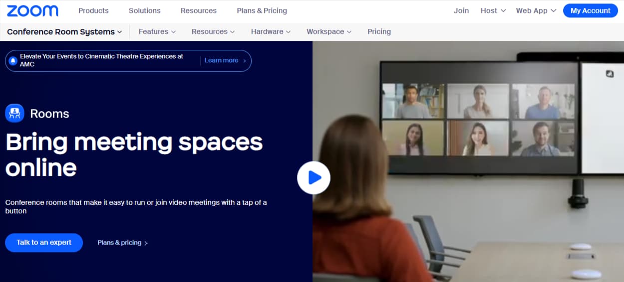 Zoom Room Homepage