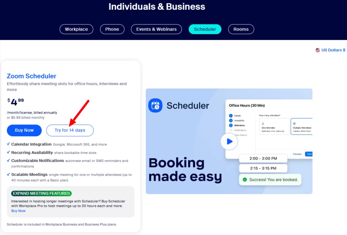 Zoom Scheduler Pricing Plans Zoom Scheduler Pricing Plans