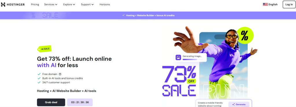 Hostinger Homepage