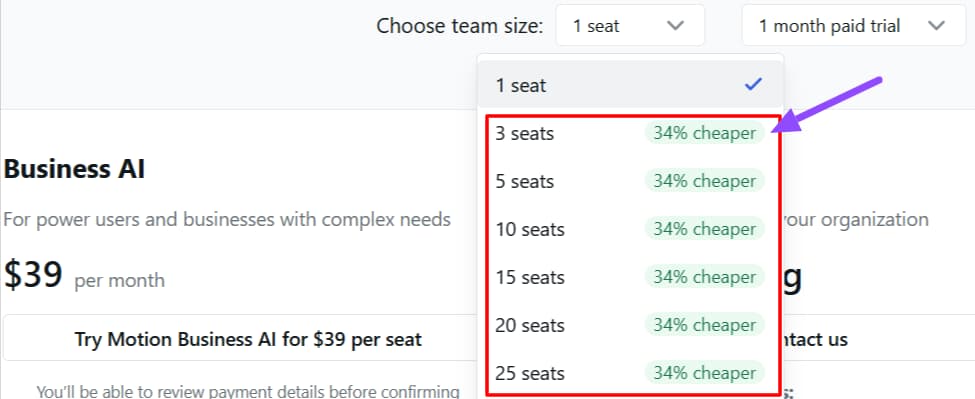 Motion Discount Option
