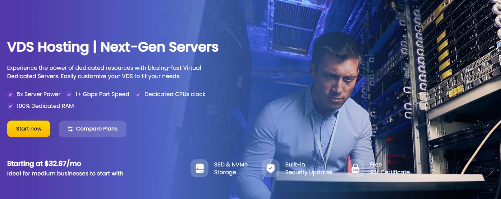 UltaHost VDS Hosting Page UltaHost VDS Hosting Page